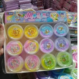 Slime 24 lọ  chất nhờn ma quái có nhũ trong suốt 5