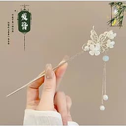 Trâm Cài Tóc Hình Bướm Phong Cách Cổ Điển, Cổ Trang, Hiện Đại 2