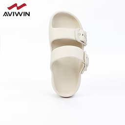 [AKM] Dép Sandal Nữ AVIWIN AKM Chất EVA Đúc Nguyên Khối Quai Ngang Siêu Mềm Cao 6cm 4