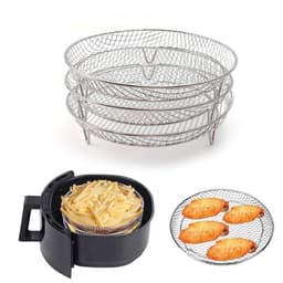 Rổ lưới innox , vỉ hấp, khay lưới ráo dầu chiên rán tiện lợi 3