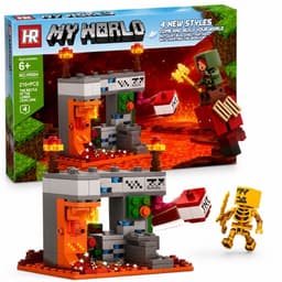 Đồ chơi lắp ráp minecraft my word 210 chi tiết , đồ chơi lắp ráp cho bé 4
