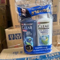 [CHUẨN THÁI] COMBO 2 DẦU GỘI CLEAR MEN THÁI LAN 350ml/chai BẠC HÀ 7