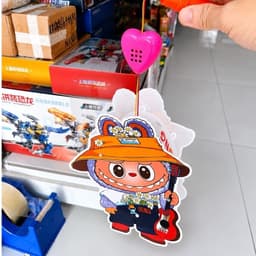 Lồng đèn trung thu 2 mảnh có đèn nhạc cho bé 20cm 7