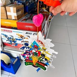 Lồng đèn trung thu 2 mảnh có đèn nhạc cho bé 20cm 8