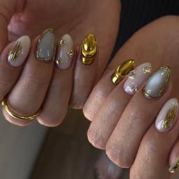 ✨ KT Seojun-YI Chrome Gel – Hiệu ứng gương vàng sang trọng ✨ 3