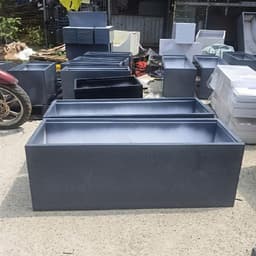 chậu trồng cây hàng rào chất liệu nhựa PVC FOAM siêu nhẹ siêu bền chậu trồng cây ban công 7
