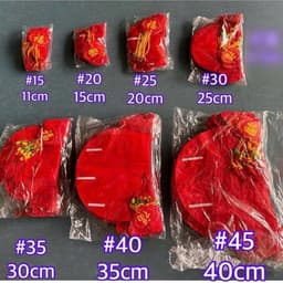 Combo 100 cái Đèn Lồng Nilong Trang Trí Tết , Cầu Tổ Ong Trang Trí Tết Kèm Đuôi 7