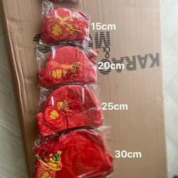Combo 100 cái Đèn Lồng Nilong Trang Trí Tết , Cầu Tổ Ong Trang Trí Tết Kèm Đuôi 6