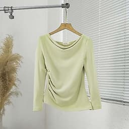 Áo giữ nhiệt nữ thiết kế phối nhún sườn chất liệu co giãn 4 chiều mềm mịn, giữ ấm cơ thể tốt Evalover M267 3