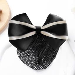 Kẹp tóc có lưới bọc tóc Dubochic 10cm dễ phối trang phục 7