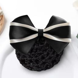 Kẹp tóc có lưới bọc tóc Dubochic 10cm dễ phối trang phục 5