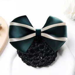 Kẹp tóc có lưới bọc tóc Dubochic 10cm dễ phối trang phục 6