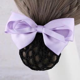 Kẹp tóc nữ lưới nơ Dubochic 10cm tiếp viên văn phòng tiện lợi 5