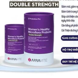Men Vi Sinh  Arravite Microflora Probiotic( 10 tỷ lợi khuẩn) Men Phụ Khoa Dạng Viên Uống Giúp Các Vấn Đề Về Ngứa Ngáy 5