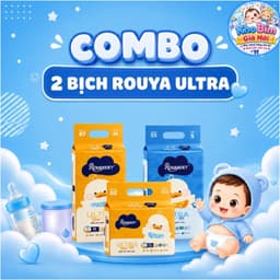 2 Bịch Tã Dán/Quần Rouya, Thấm Hút Tốt Giúp Bé Luôn Khô Ráo Đủ Size NB,S,M,L,XL,XXL,XXXL 1