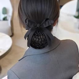 Kẹp tóc búi lưới công sở Dubochic 10cm thời trang công sở đơn giản thanh lịch 7