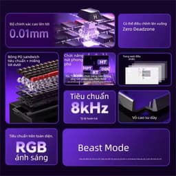(Tổng hợp Rapid Trigger) Bàn Phím Cơ Gaming AULA WIN60 | HERO68 HE - Switch Từ Tính Magnetic, 8000Hz Chuyên Game FPS 7