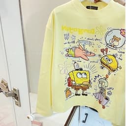 | 𝐋𝐨𝐧𝐠𝐭𝐞𝐞 | ÁO THUN TAY DÀI BỌT BIỂN VÀNG PASTEL VẢI COTTON 6