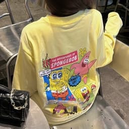 | 𝐋𝐨𝐧𝐠𝐭𝐞𝐞 | ÁO THUN TAY DÀI BỌT BIỂN VÀNG PASTEL VẢI COTTON 3
