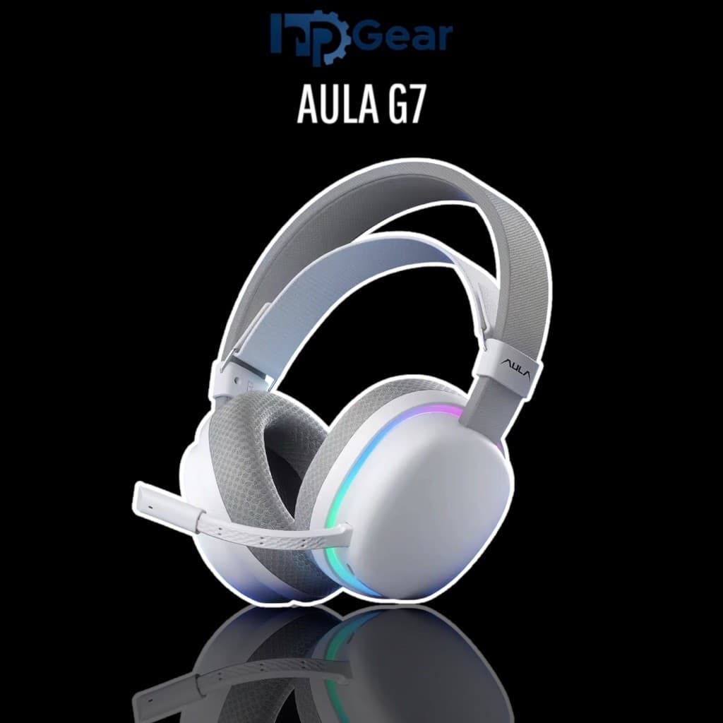 Tai nghe chụp tai Gaming AULA G7 Không Dây Bluetooth 3 Mode - Headphone chơi game FPS độ trễ thấp có mic đàm thoại