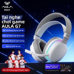 Tai nghe chụp tai Gaming AULA G7 Không Dây Bluetooth 3 Mode - Headphone chơi game FPS độ trễ thấp có mic đàm thoại 2