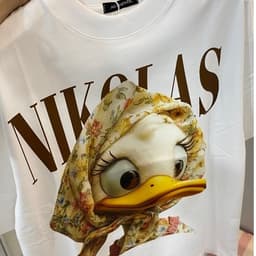 | 𝐂𝐨𝐭𝐭𝐨𝐧 𝟐𝟖𝟎𝐠𝐬𝐦 | ÁO THUN VỊT ĐỘI KHĂN DỄ THƯƠNG VẢI COTTON 4