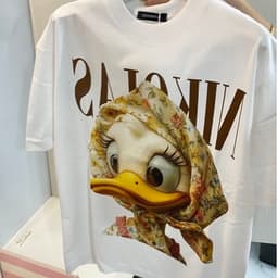 | 𝐂𝐨𝐭𝐭𝐨𝐧 𝟐𝟖𝟎𝐠𝐬𝐦 | ÁO THUN VỊT ĐỘI KHĂN DỄ THƯƠNG VẢI COTTON 3
