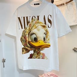 | 𝐂𝐨𝐭𝐭𝐨𝐧 𝟐𝟖𝟎𝐠𝐬𝐦 | ÁO THUN VỊT ĐỘI KHĂN DỄ THƯƠNG VẢI COTTON 5