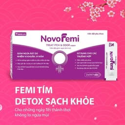 [Che tên] Viên đặt phụ khoa giảm ngứa, khử mùi, dưỡng ẩm Novofemi - Hộp 14 viên 3