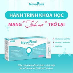 [Che tên] Viên đặt phụ khoa giảm ngứa, khử mùi, dưỡng ẩm Novofemi - Hộp 14 viên 2