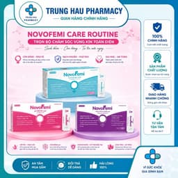 [Che tên] Viên đặt phụ khoa giảm ngứa, khử mùi, dưỡng ẩm Novofemi - Hộp 14 viên 1