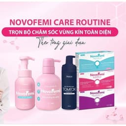 [Che tên] Viên đặt phụ khoa giảm ngứa, khử mùi, dưỡng ẩm Novofemi - Hộp 14 viên 8