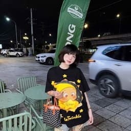 | 𝐂𝐨𝐭𝐭𝐨𝐧 𝟐𝟖𝟎𝐠𝐬𝐦 | ÁO THUN TWINKLE VẢI COTTON FOM RỘNG 1