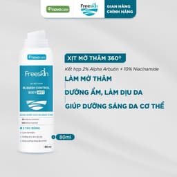 Combo Xịt mụn 80ml & Gel tắm ngừa mụn lưng, viêm nang lông 250g & Xịt mờ thâm 80ml Novocare - Freeskin 4