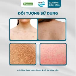 Combo Xịt mụn 80ml & Gel tắm ngừa mụn lưng, viêm nang lông 250g & Xịt mờ thâm 80ml Novocare - Freeskin 5