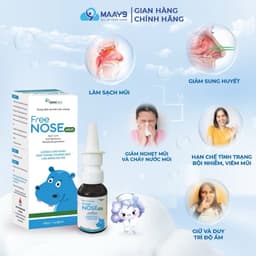 Xịt mũi Novocare Freenose nước muối ưu trương giảm ngạt mũi, chảy nước mũi 20ml 4