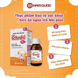 Siro Ăn ngon Ích Nhi Plus (chai) - TPBVSK Hỗ Trợ Trẻ Ăn Ngon, Giảm Biếng Ăn, Tăng Hấp Thu Và Sức Đề Kháng - Lọ 100ml 3
