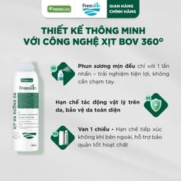 Cấp ẩm sâu, dưỡng ẩm dạng xịt HA Freeskin - Novocare cho da dầu mụn, làm dịu, dưỡng da căng bóng 80ml 3