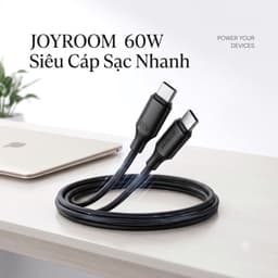 [Super Sale] Cáp Sạc Nhanh Type-C to Type-C Joyroom S-A9 60W – Dài 1ml 2