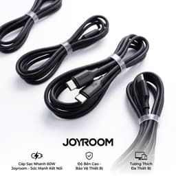 [Super Sale] Cáp Sạc Nhanh Type-C to Type-C Joyroom S-A9 60W – Dài 1ml 3