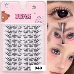 [LINK 2] Mi Giả BEAR KHÔNG KEO Tự Nhiên 10 Hàng Mi ĐEN Mềm Mại Nhiều Kiểu Dáng Tiện Dụng 2