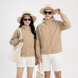 Áo khoác gió Cobra unisex cho cặp đôi, thoải mái, chống nắng lý tưởng cho chuyến nghỉ dưỡng biển. 7