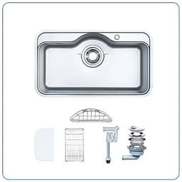 CHẬU RỬA BÁT 1 HỐ NOBINOX ROSA NN975D 3
