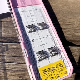 Thẻo câu đài cao cấp lưỡi đôi buộc sẵn, thẻo không nghạnh cao cấp 25cm và 45cm 7