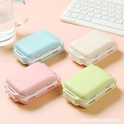 Hộp Chia Thuốc 7 Ngăn Mini Du Lịch, Hộp Đựng Thuốc & Trang Sức Nắp Kín Chống Ẩm Nhỏ Gọn 3