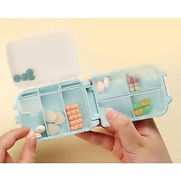 Hộp Chia Thuốc 7 Ngăn Mini Du Lịch, Hộp Đựng Thuốc & Trang Sức Nắp Kín Chống Ẩm Nhỏ Gọn 4