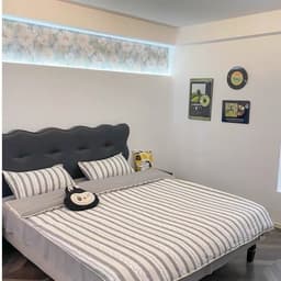 Bộ vỏ chăn ga gối Cotton Đũi 4 món phong cách Hàn Quốc,thiết kế viền chỉ mới lạ chất vải thoáng mát mềm mịn 5