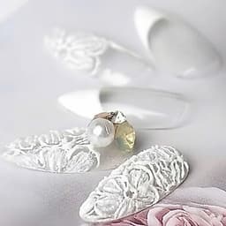 Hũ gel xi măng nail vẽ móng 2 màu trắng, màu đen, Gel Thạch Cao trang trí móng đẹp mắt 6