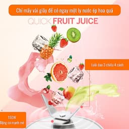 Máy Xay Sinh Tố Cầm Tay MEET JUICE - Máy Say Sinh Tố Mini - Dung tích 500ml Thời Gian Xay Chỉ 30-60s 2