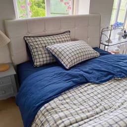 Bộ vỏ chăn ga gối Cotton Đũi viền chỉ in hoạ tiết cute,vỏ chăn có khoá kéo lồng ruột,ga bo chun mọi kích cỡ 9